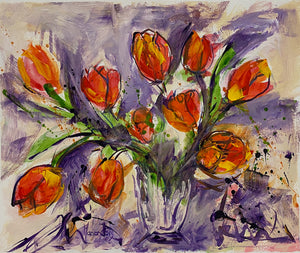 A Little Bit of Tulip - ORIGINAL PAINTING