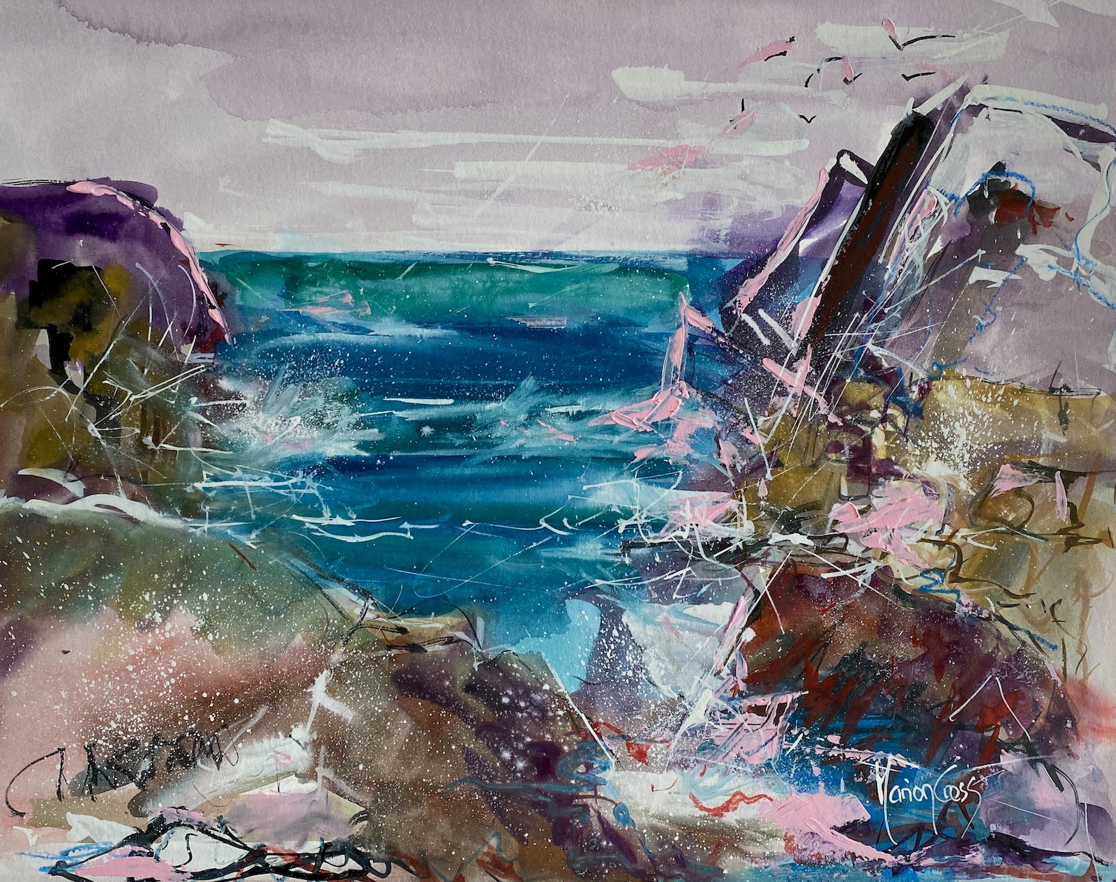 Champagne Morning Camps Bay - ORIGINAL PAINTING