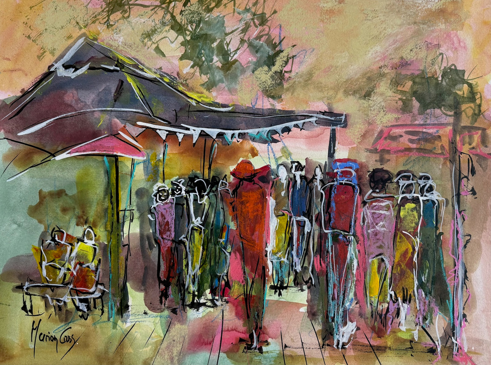 Lady in Red - ORIGINAL PAINTING