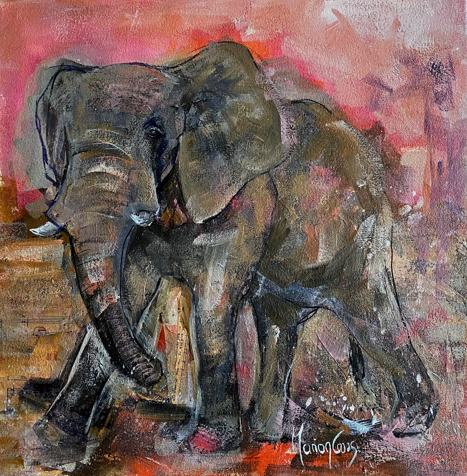 Out of Africa 1 - ORIGINAL PAINTING