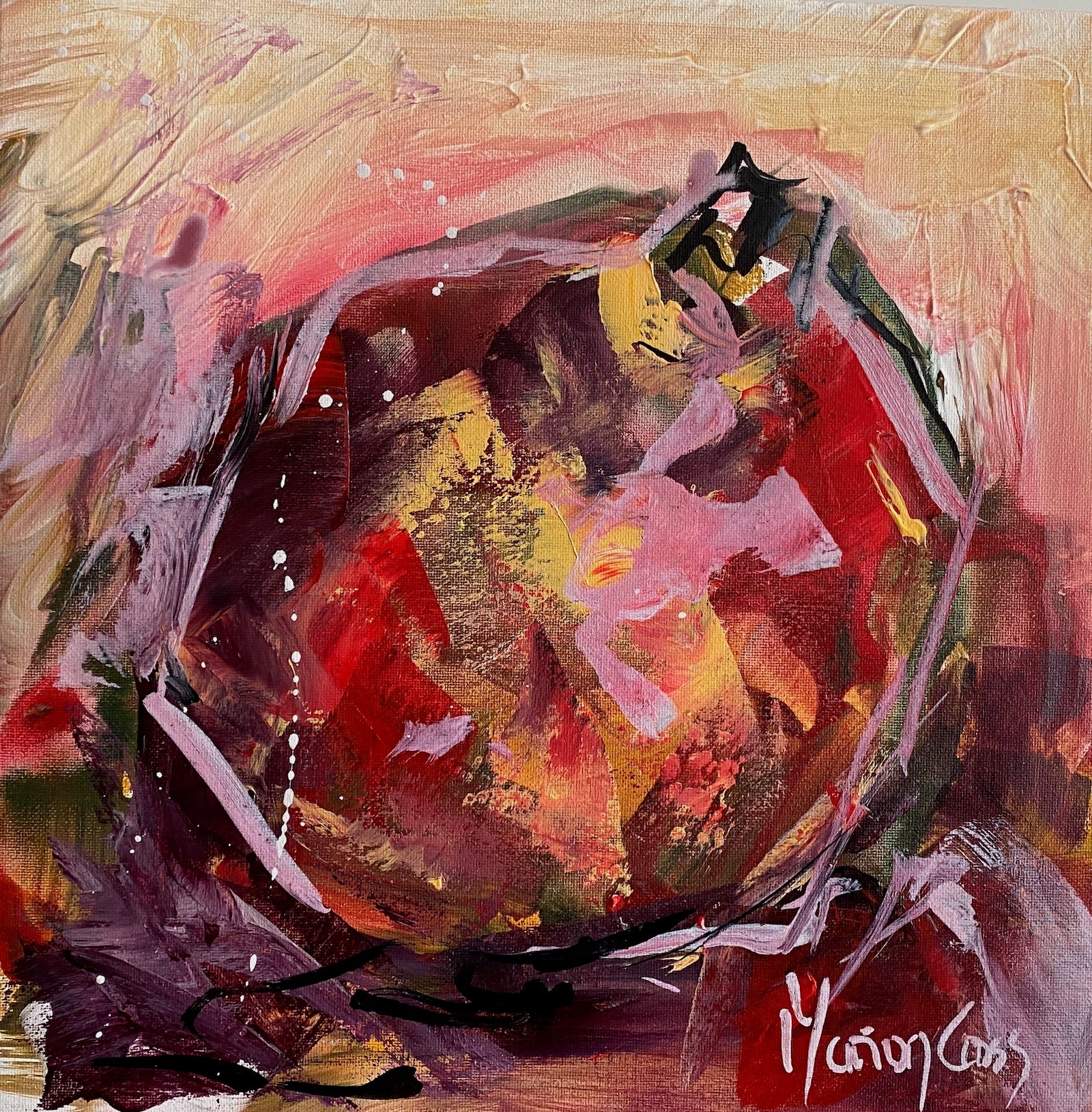 Pomegranate 1 (Urban Spaces 28) - ORIGINAL PAINTING