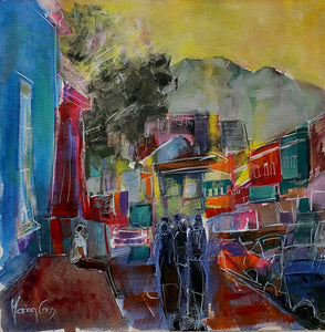 Shopping Cape Town - ORIGINAL PAINTING