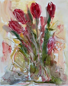 Tender Tulips - ORIGINAL PAINTING