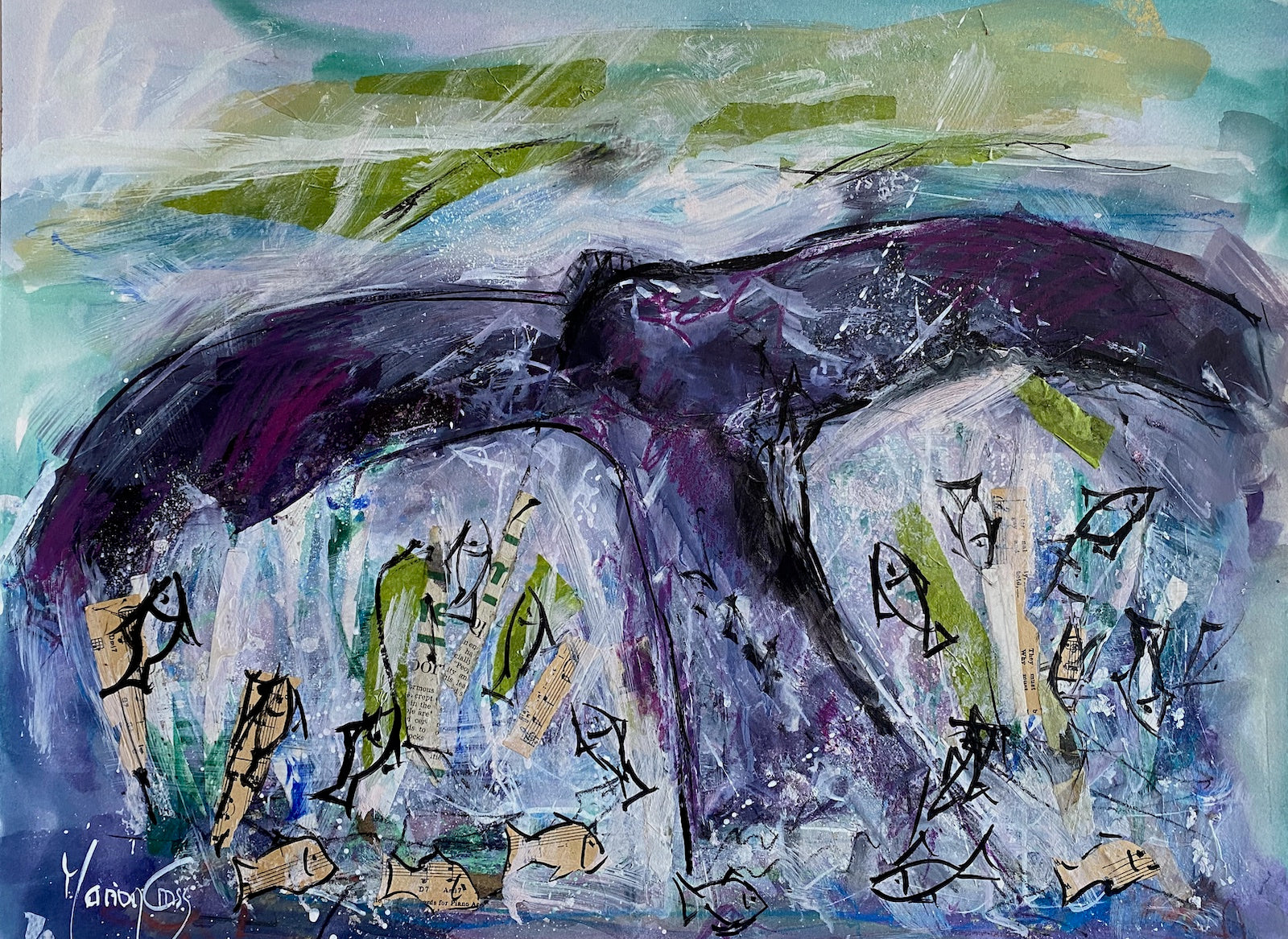 Whaletail 18 - ORIGINAL PAINTING