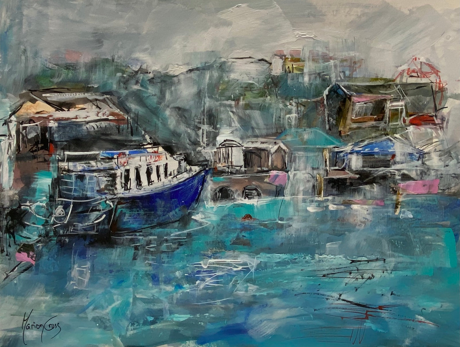 Down by the Harbour - ORIGINAL PAINTING