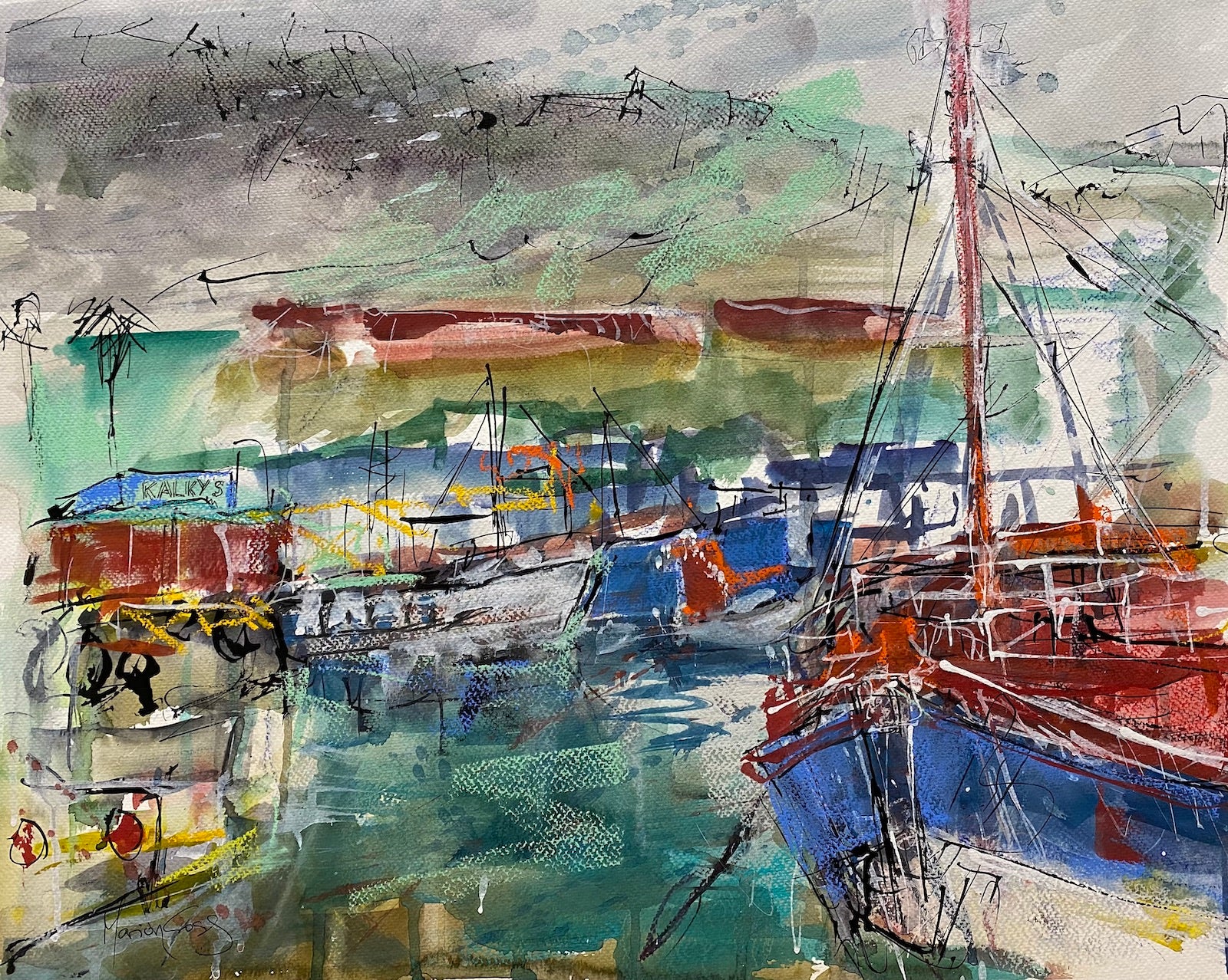 Down by the Harbour - ORIGINAL ART