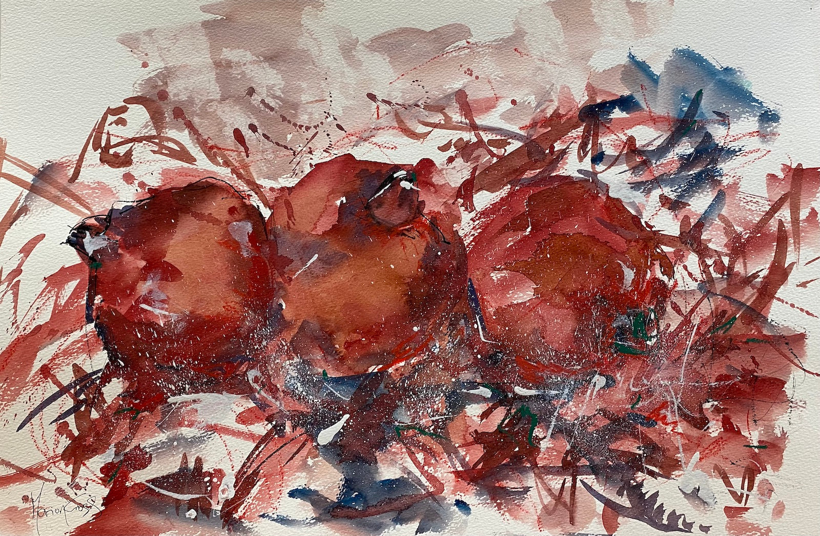 Ruby Red2 - ORIGINAL PAINTING